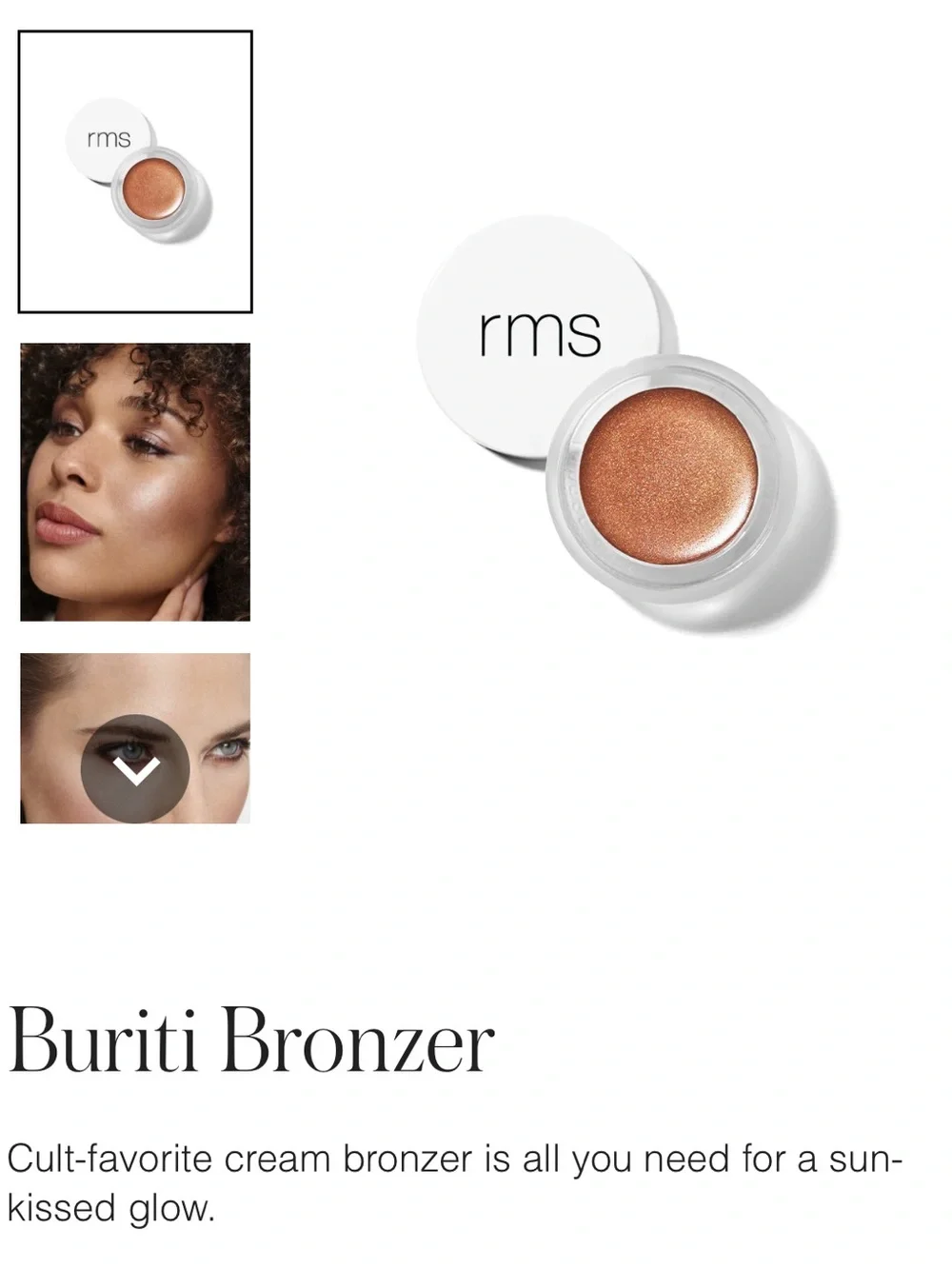 Brand New/ rms beauty Buriti Bronzer, cream bronzer